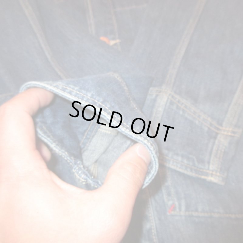 画像8: 古着 00's TOMMY JEANS トミージーンズ デニム カバーオール ジャケット NVY / 190227 (8)