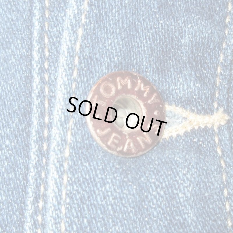 画像5: 古着 00's TOMMY JEANS トミージーンズ デニム カバーオール ジャケット NVY / 190227 (5)