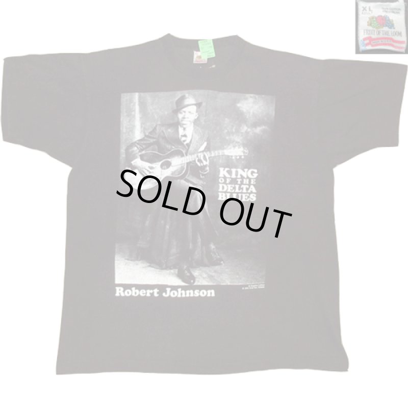 画像1: 古着 90's ROBERT JOHNSON ロバートジョンソン 記念イベント Tシャツ BLK / 190220 (1)
