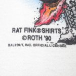 画像5: 古着 90's RAT FINK ラットフィンク エドロス Tシャツ WHT / 190318 (5)