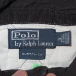 画像4: 古着 00's Ralph Lauren ラルフローレン ナンバリング 刺繍 ラガーシャツ BLK /190326 (4)
