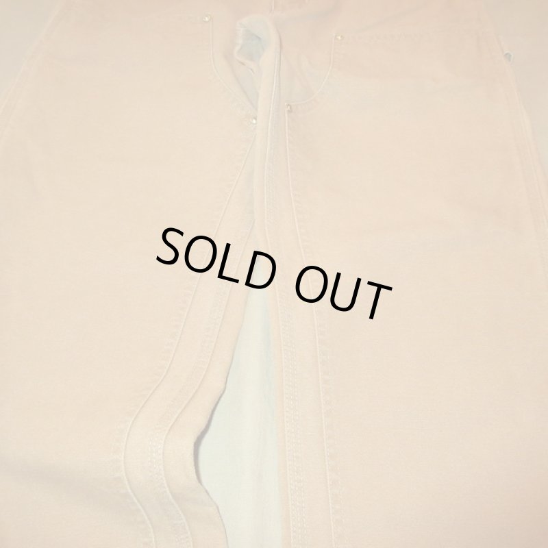 画像3: 古着 90's Carhartt カーハート ダブルニー ダック地 ペインターパンツ ワークパンツ アメリカ製 BRW /190401 (3)