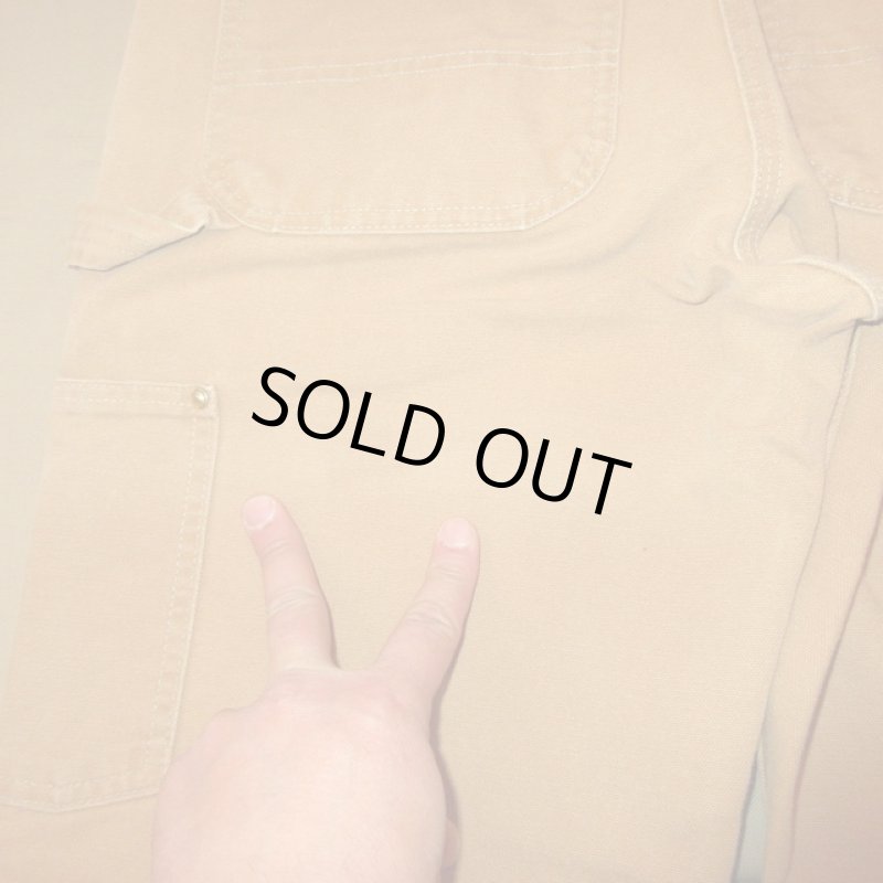 画像9: 古着 90's Carhartt カーハート ダブルニー ダック地 ペインターパンツ ワークパンツ アメリカ製 BRW /190401 (9)