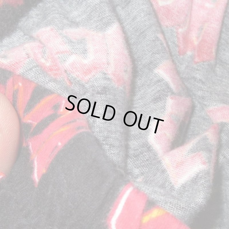 画像7: 古着 00's AC DC ROCKWARE ロゴ 総柄 イージーパンツ BLK×RED / 190410 (7)