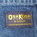 画像2: 古着 90's OSH KOSH オシュコシュ デニム ペインターパンツ ジーンズ アメリカ製 BLUE /190407 (2)