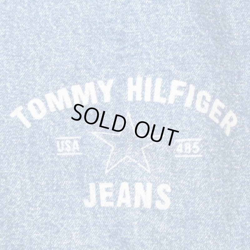 画像3: 古着 90's TOMMY HILFIGER トミーヒルフィガー 変形 デニム カーゴパンツ BLUE /190512 (3)