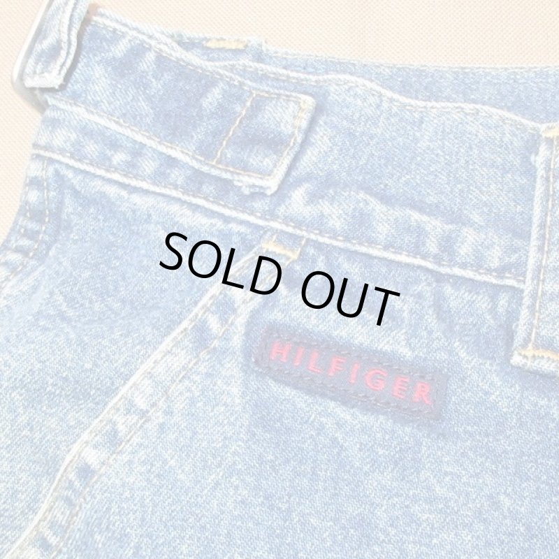 画像5: 古着 90's TOMMY HILFIGER トミーヒルフィガー 変形 デニム カーゴパンツ BLUE /190512 (5)