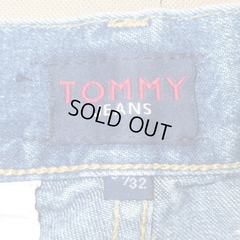 画像10: 古着 90's TOMMY HILFIGER トミーヒルフィガー 変形 デニム カーゴパンツ BLUE /190512 (10)