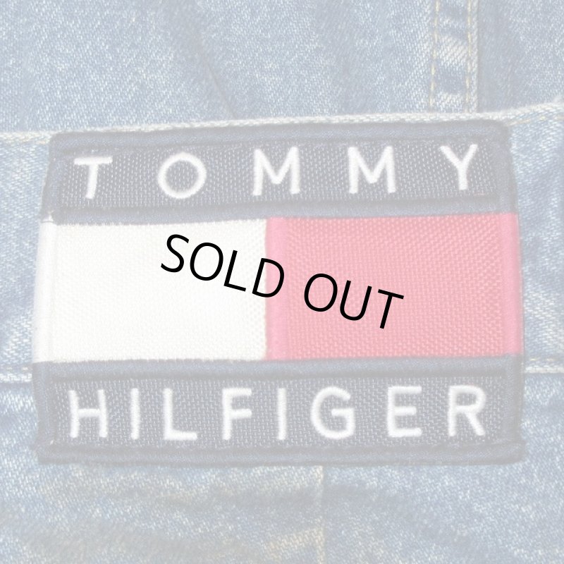 画像11: 古着 90's TOMMY HILFIGER トミーヒルフィガー 変形 デニム カーゴパンツ BLUE /190512 (11)