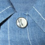 画像4: 古着 70's NAT NAST ナットナスト 天然石ボタン ボーリングシャツ 半袖シャツ BLUE / 190516 (4)