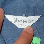 画像7: 古着 70's NAT NAST ナットナスト 天然石ボタン ボーリングシャツ 半袖シャツ BLUE / 190516 (7)