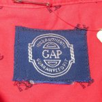 画像5: 古着 90's GAP ギャップ アンカーモチーフ 半袖シャツ RED / 190516 (5)