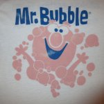 画像3: 古着 80's Mr.BUBBLE ミスターバブル ボディーソープ 企業物 Tシャツ WHT / 190610 (3)