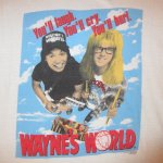画像3: 古着 90's WAYNE'S WORLD ウェインズワールド 映画 Tシャツ WHT / 190610 (3)