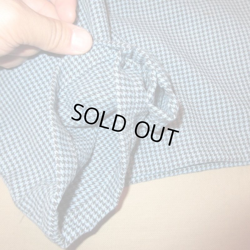 画像4: 古着 70's Lee リー RIDER 千鳥格子 リメイク ショーツ BLUE / 190613 (4)