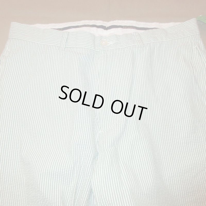 画像4: 古着 00's Brooks Brothers ブルックスブラザーズ シアサッカーパンツ GRN /190619 (4)