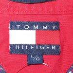 画像4: 古着 90's TOMMY HILFIGER トミーヒルフィガー マリンモチーフ 総柄 半袖シャツ NVY/ 190701 (4)