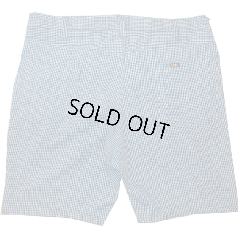 画像2: 古着 70's Lee リー RIDER 千鳥格子 リメイク ショーツ BLUE / 190613 (2)