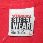 画像5: 古着 80's VISION STREET WEAR ヴィジョン SPECIAL FORCES TM表記 Tシャツ RED / 190717 (5)
