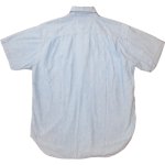 画像2: 古着 90's POLO COUNTRY ポロカントリー シャンブレー 半袖シャツ SAX / 190728 (2)