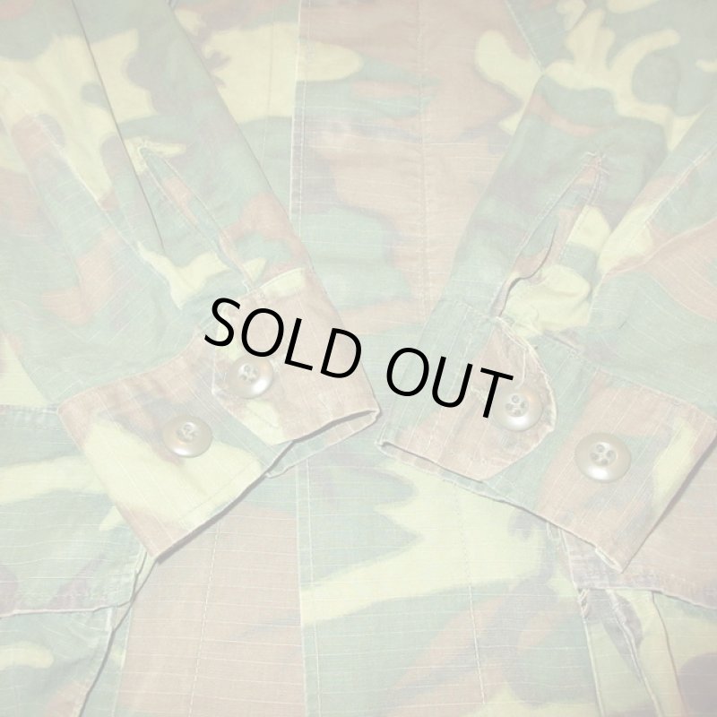 画像5: 古着 60's USMC ERDL ミリタリー ファティーグ ジャケット リーフカモ /190903 (5)