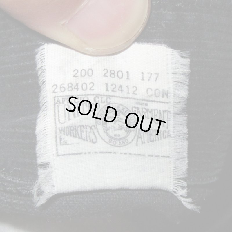 画像8: 古着 80's Lee RIDERS リー MR表記 ライダース 200-2801 コーデュロイパンツ BLK /191016 (8)