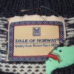 画像3: 古着 90's DALE OF NORWAY ノルウェー製 スカンジナビアン ノルディック ニットカーディガン BLUE / 191031 (3)