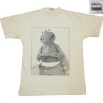 画像1: 古着 90's KERMIT CLEIN カーミットクライン パロディ Tシャツ WHT / 191017 (1)
