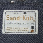 画像3: 古着 60's SAND-KNIT サンドニット レタード カーディガン BLUEGRY / 191212 (3)