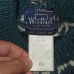 画像3: 古着 80's Woolrich ウールリッチ ウール ニット ノルディック セーター BLUE / 200109 (3)