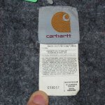 画像4: 古着 90's Carhartt カーハート デニム カバーオール ブランケット付き USA製 BLUE / 200110 (4)