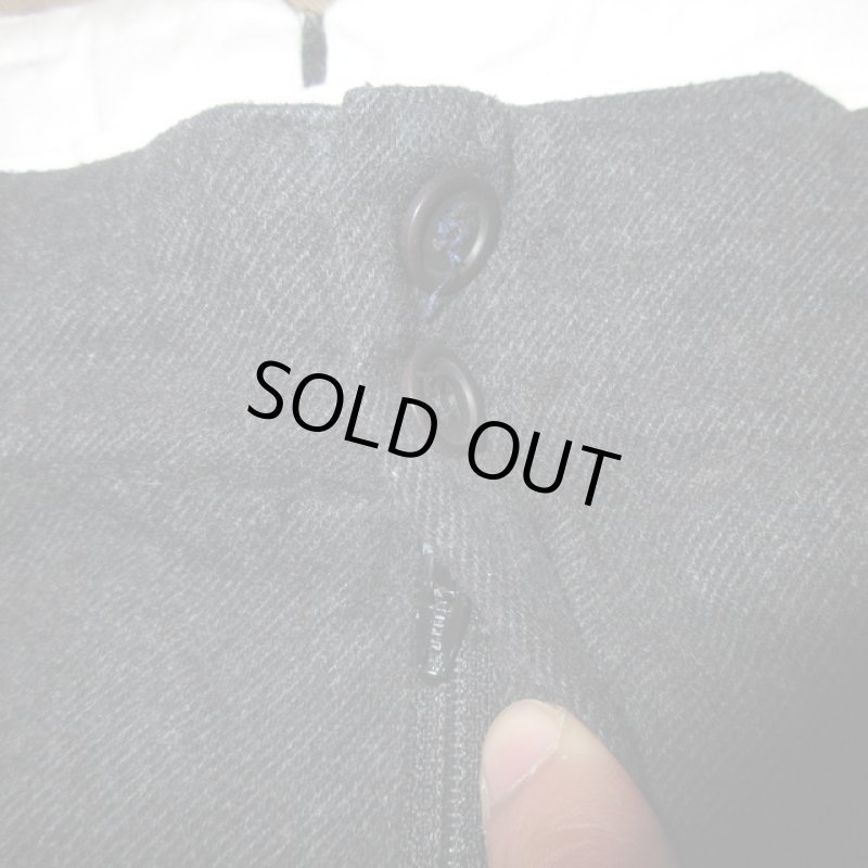 画像5: 古着 90's TEMPO LIBERO ウールパンツ イタリア製 BLK /200116 (5)