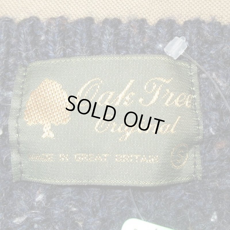 画像3: 古着 80's OAK TREE フィッシャーマンニット ウールセーター イギリス製 NVY / 200131 (3)