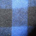 画像8: 古着 80's milTan ブロックチェック ハーフジップ ウールシャツ BLUE×BLK / 200201 (8)
