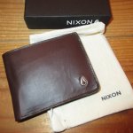 画像1: 新品 00's NIXON ニクソン Arc SE Bi-Fold ウォレット レザー BRW / 200213 (1)