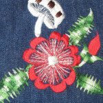 画像4: 古着 70's UNKNOWN メキシカン 刺繍入り デニムシャツ NVY  / 200226 (4)