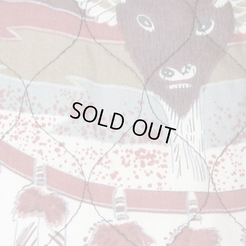 画像5: 古着 70's BAR B ネイティヴプリント キルティング ウエスタンシャツ BEI / 200226 (5)