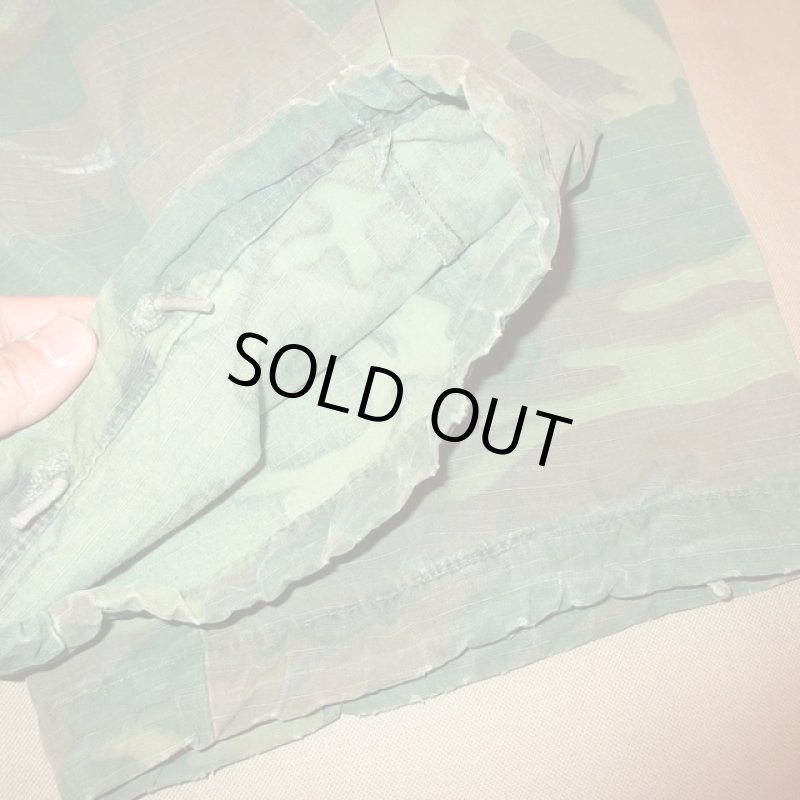 画像7: 古着 60's US ARMY アメリカ軍 ERDL ジャングルファティーグ パンツ リーフカモ / 200304 (7)