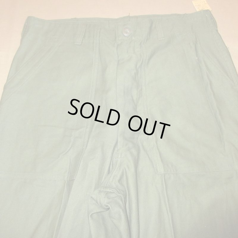 画像5: デッドストック 古着 60's US ARMY アメリカ軍 コットンサテン ベイカーパンツ 初期 OLV / 200304 (5)