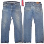 画像1: 古着 70's Levi's リーバイス 505 66前期 シングルステッチ デニム ジーンズ W40 USA製 IND / 200224 (1)