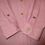 画像7: 古着 〜90's Ralph Lauren ラルフローレン ヒッコリーストライプ ワークシャツ USA製 RED / 200405 (7)