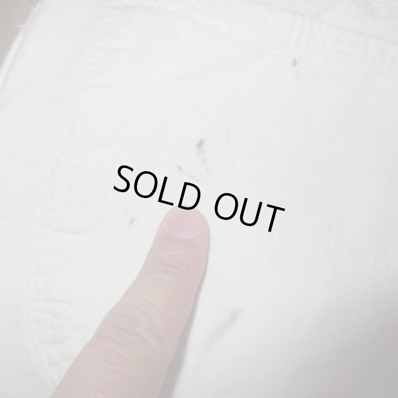 画像9: 古着 80's BIG YANK ビッグヤンク ペインターパンツ WHT / 200414 (9)