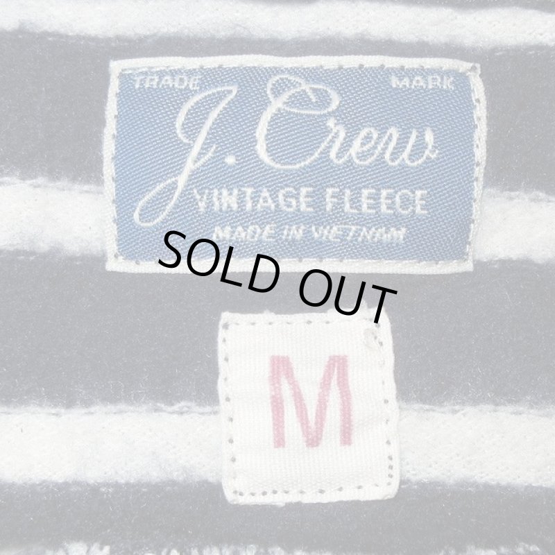 画像3: 古着 00's J.CREW ジェイクルー ボーダー スウェットパーカ NVY×ホワイト  /200415 (3)