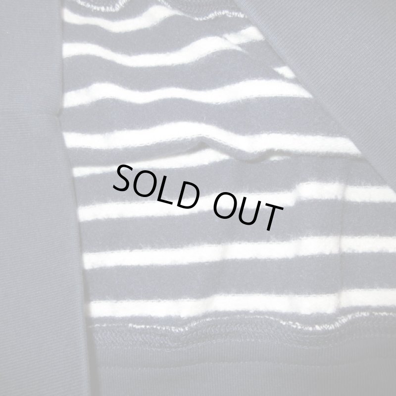 画像7: 古着 00's J.CREW ジェイクルー ボーダー スウェットパーカ NVY×ホワイト  /200415 (7)