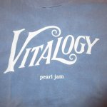 画像4: 古着 90's PEARL JAM パールジャム VITALOGY プロモーション Tシャツ BLUE / 200514 (4)