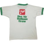 画像2: 古着 80's 7UP セブンアップ ドリンク リンガー Tシャツ WHT×GRN / 200516 (2)
