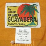画像3: 古着 00's HABAND GUAYABERA グアヤベラ ジップアップ キューバシャツ YEL / 200526 (3)