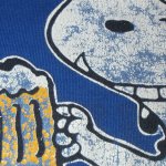 画像7: 古着 80's ARTEX アーテックス SNOOPY フットボール Tシャツ BLUE / 200601 (7)