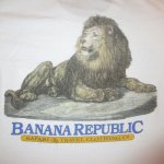 画像3: 古着 80's BANANA REPUBLIC SAFARI&TRAVEL バナナリパブリック サファリ＆トラベル ライオン 胸ポケ Tシャツ WHT / 200601 (3)