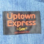 画像3: 古着 70's Lee リー UPTOWN EXPRESS デニムベスト BLUE / 200603 (3)